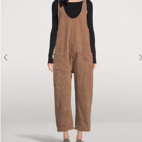 FREE PEOPLE High Roller Denim Jumpsuit - Picture 1 of 3